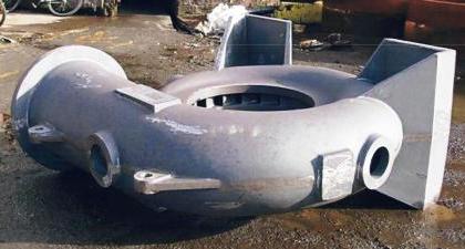 Cast volute pump casing in SG iron