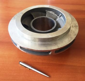 Cast pump impeller