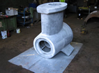 Cast ship propeller housing