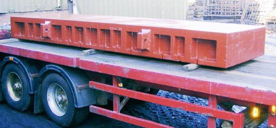 Cast machine tool bedplates