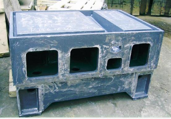 Cast machine tool tables