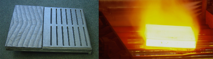 Hard faced insert clinker cooling plate