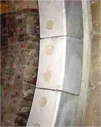 Cast kiln nose ring segments