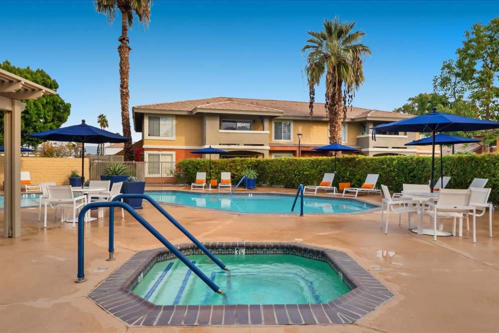 Pool deck area