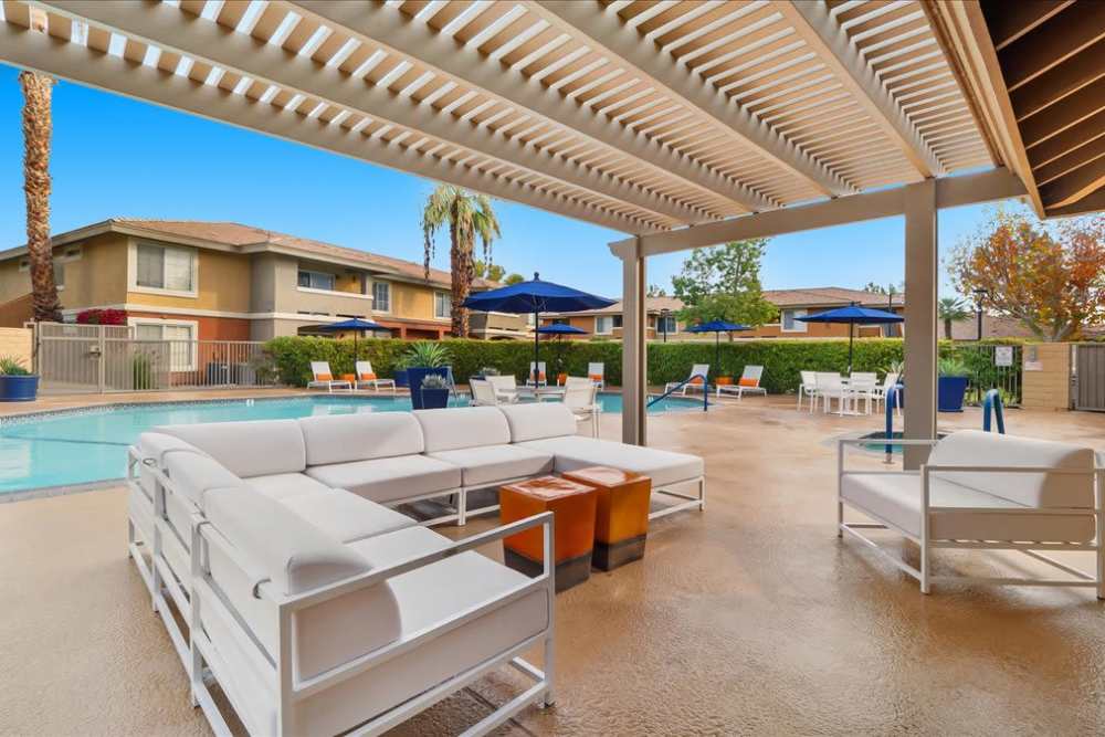Pool deck area