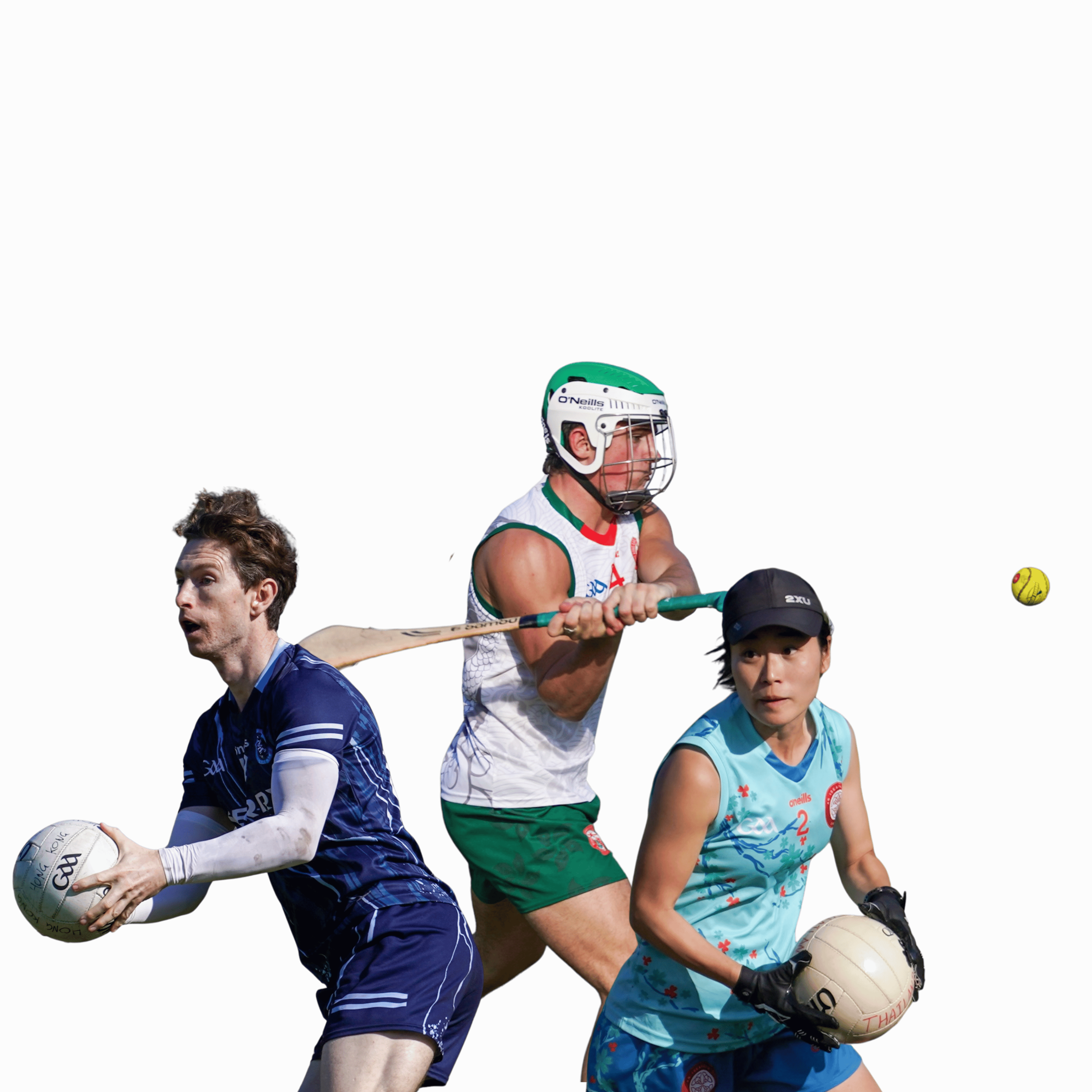 North Asian Games players in Gaelic football and hurling action