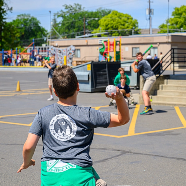 Middle school athletes at St. Joseph Marquette Catholic School in Yakima