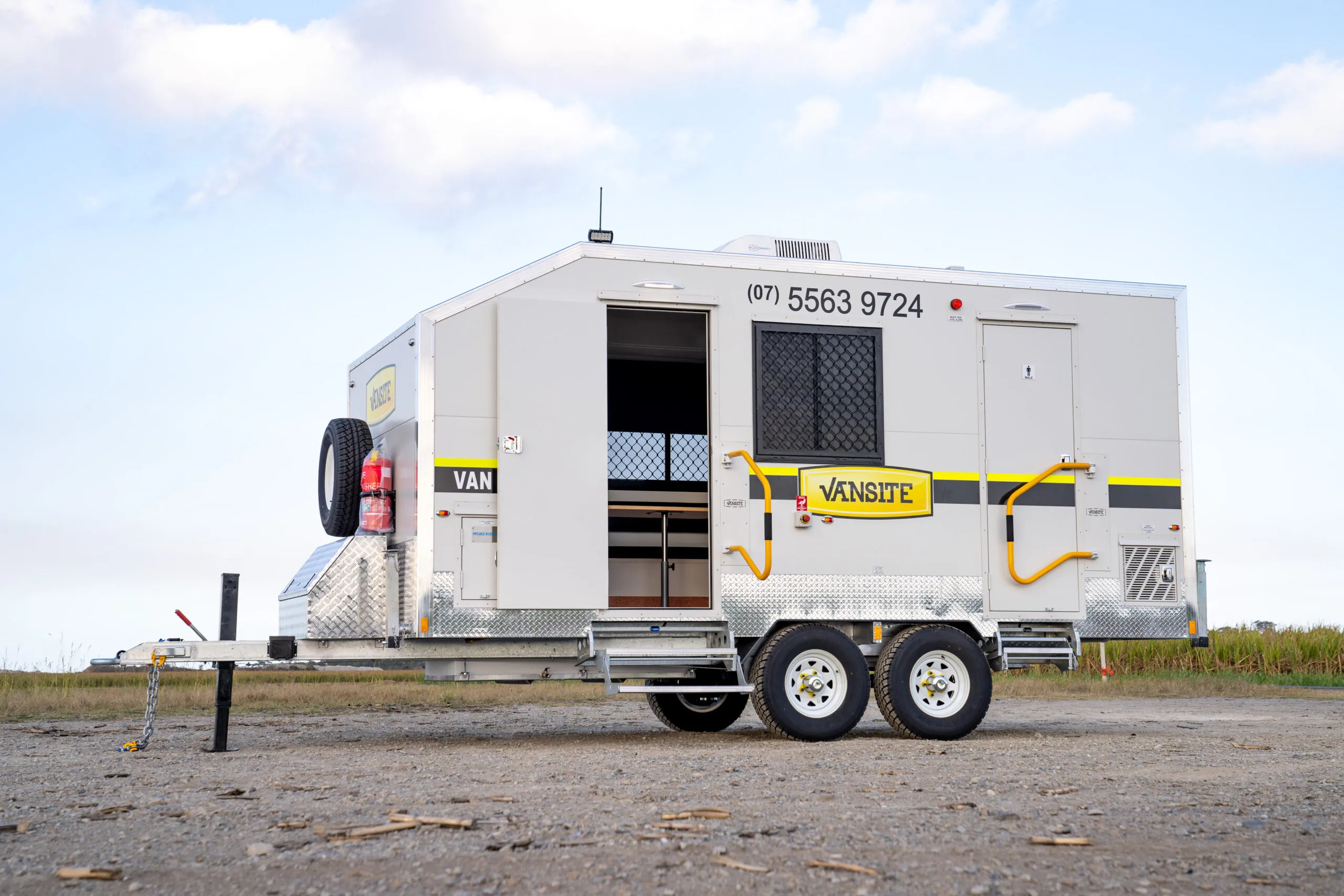 Vansite mobile servicing unit on site