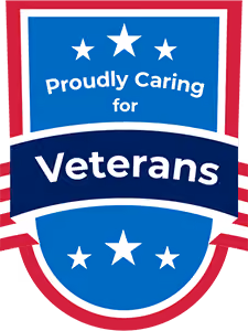 Proudly Caring for Veterans Emblem