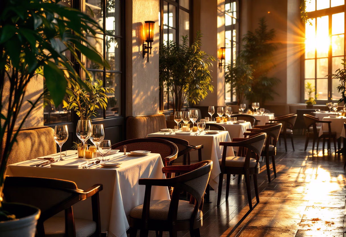 image of the restaurant interior (for a fine dining restaurant)