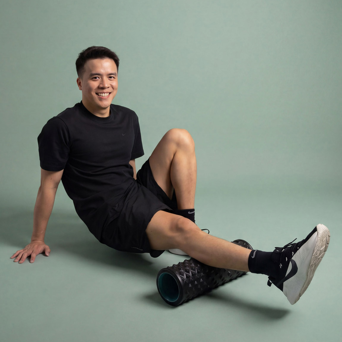 Member on foam roller — recovery at Strength Studio