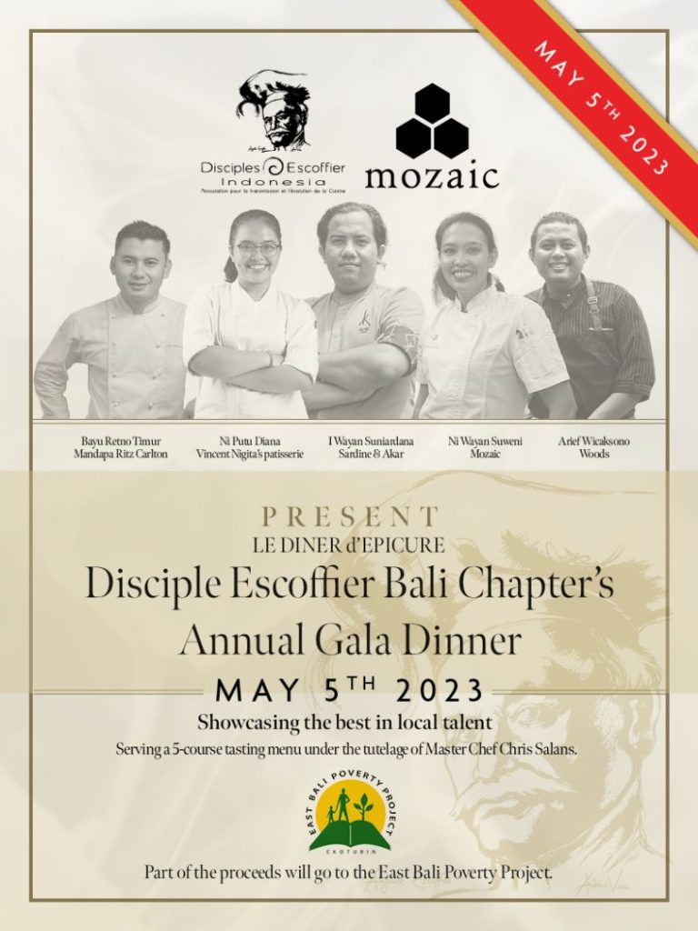 Disciple Escoffier / Bali Chapter’s Annual Gala Dinner