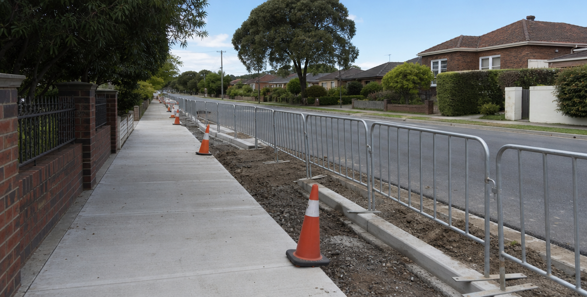 n established Australian street with visible infrastructure upgrade work underway, reflecting the growth signals worth analysing before choosing a location.
