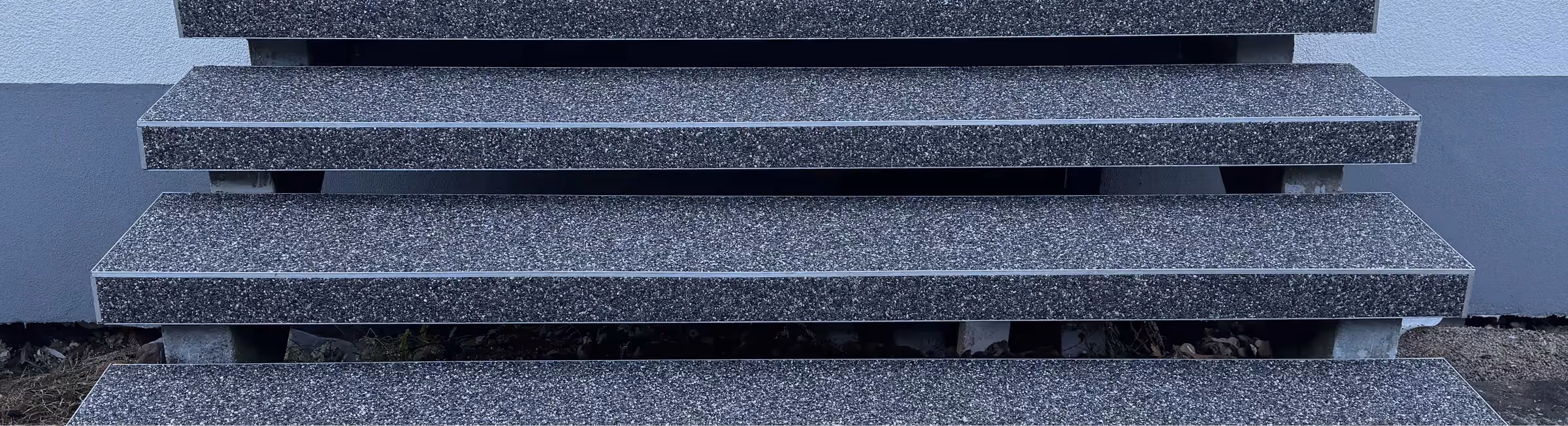 Steinteppich auf einer Treppe in Nürnberg, verlegt von Donano