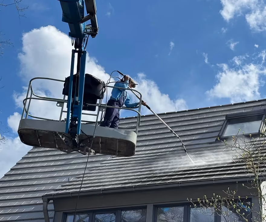 Professionelle Dachreinigung von Donano in Erlangen