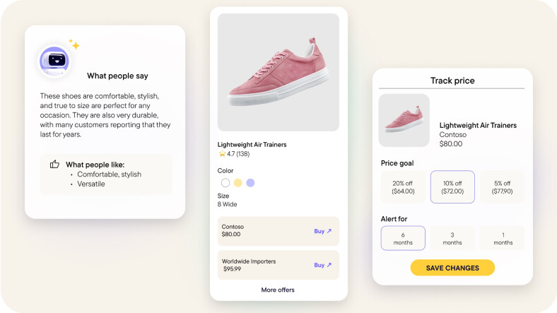 Smart shopping assistant powered by commercetools Agentic Commerce