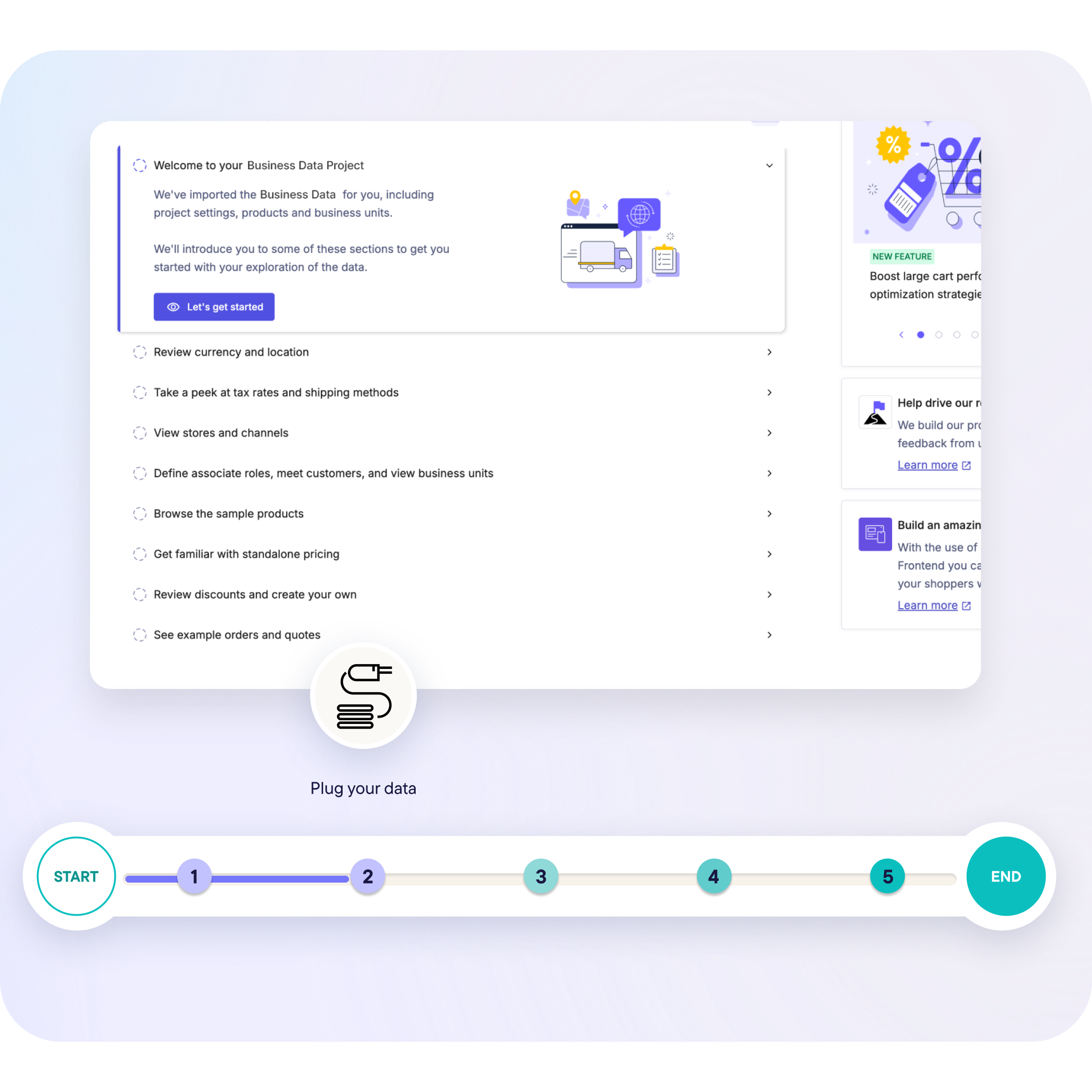 Plugging your product data into commercetools AgenticLift is easy.