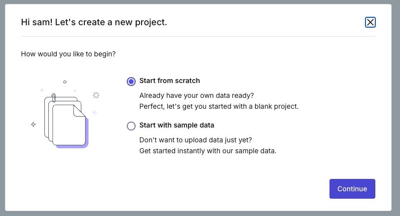 The commercetools free trial lets you start with your own data or sample data.