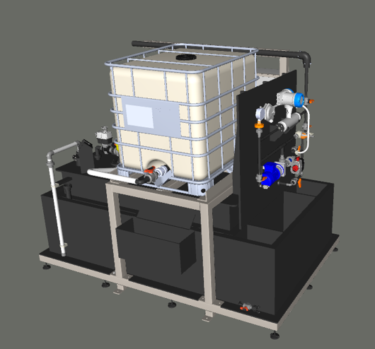 PE opslagtank 2m3 (IBC)