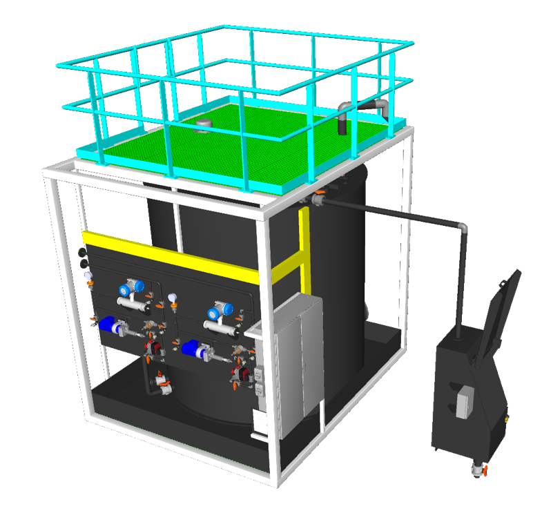 Polymeer opslagtank