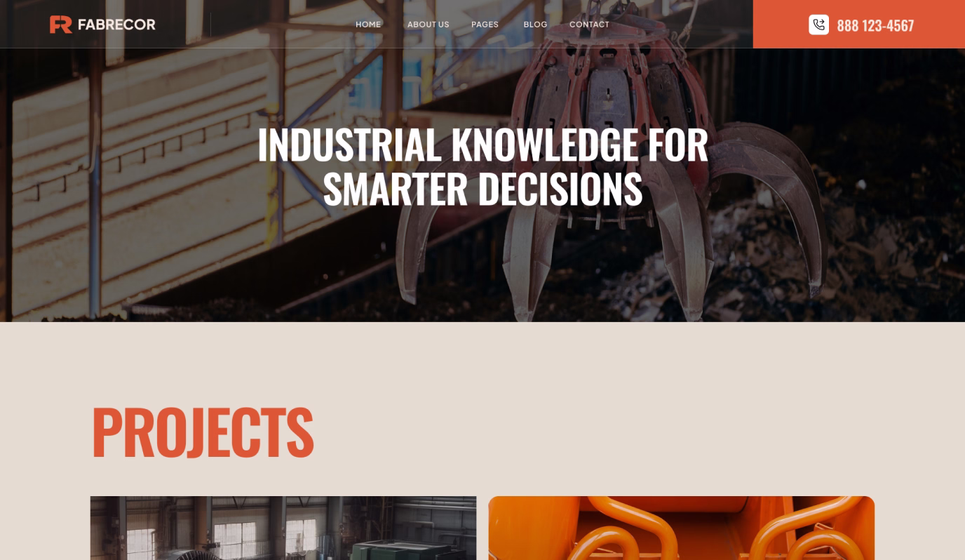 Industrial grab crane lifting scrap metal with text Industrial Knowledge for Smarter Decisions.