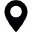 Map location pin icon with a dark circle inside a black rounded marker.