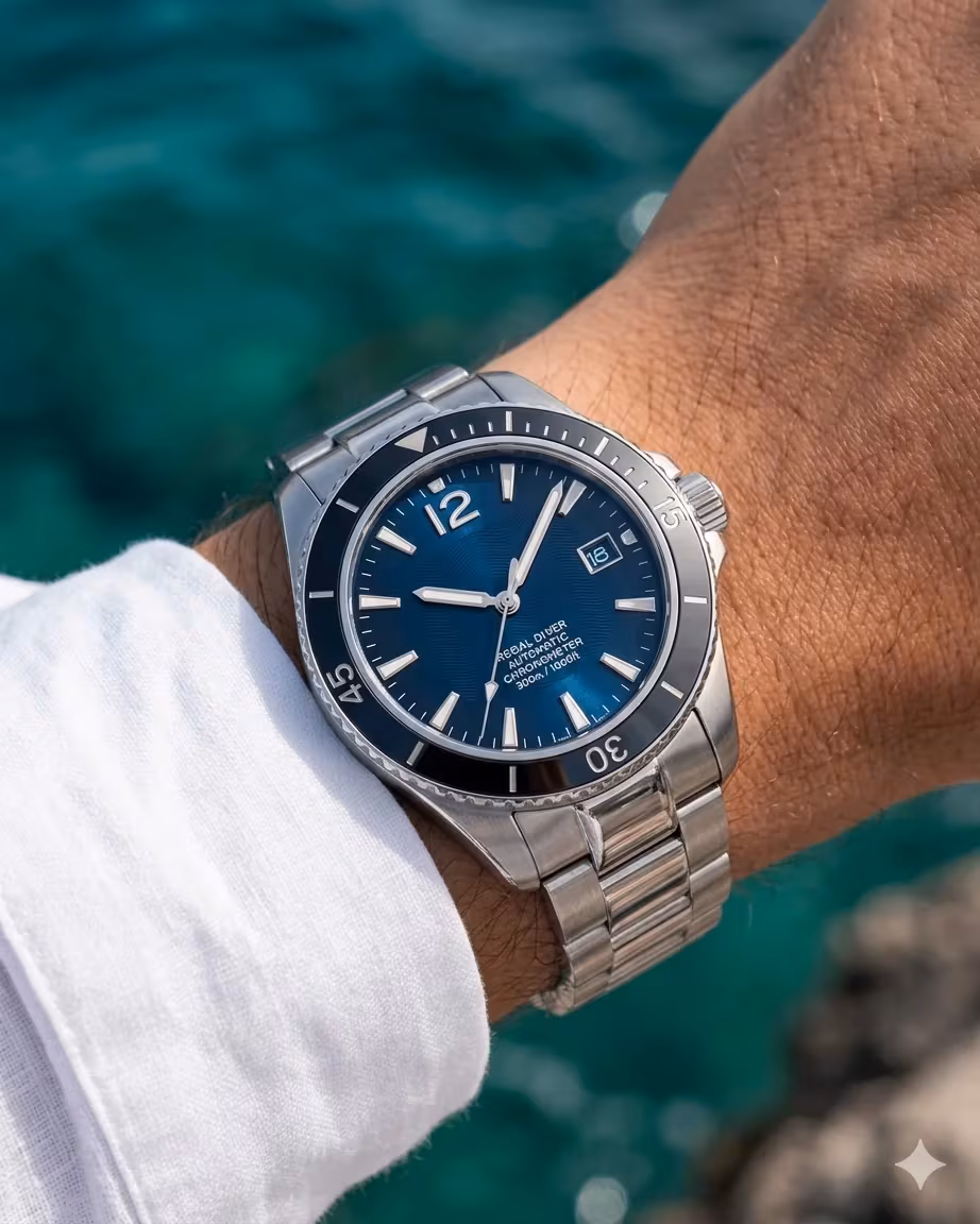 Watch on wrist