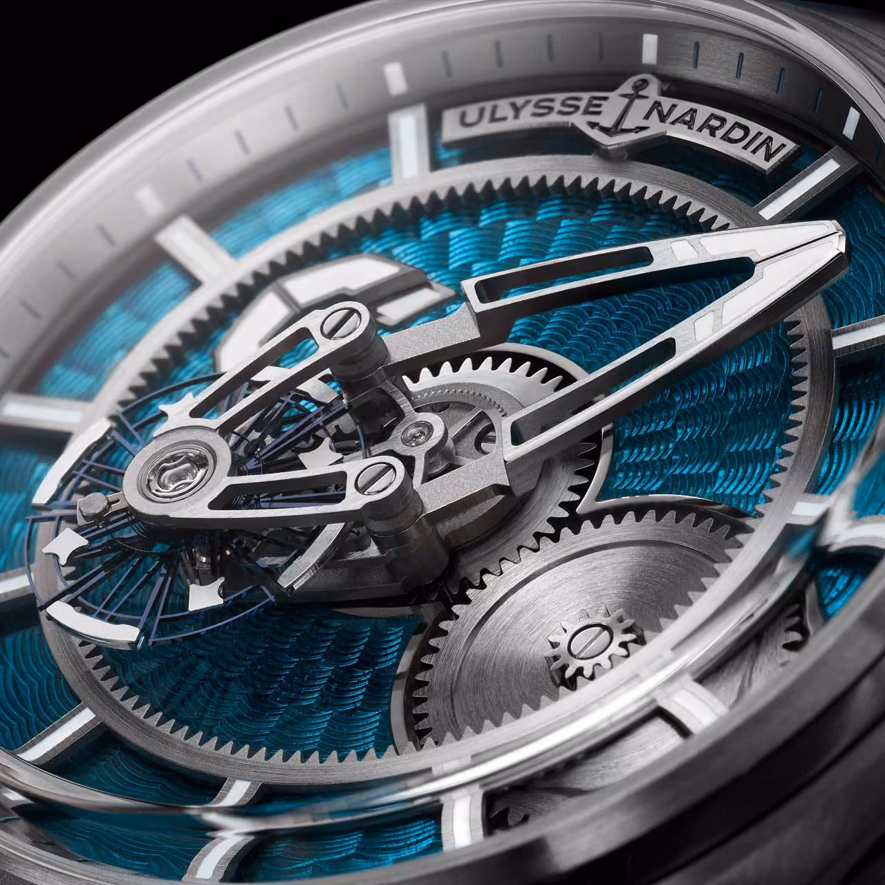 Ulysse Nardin enamel dial, macro detail