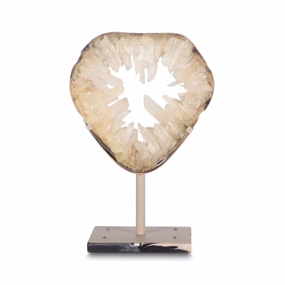 Piru ornament natural quartz cream leg