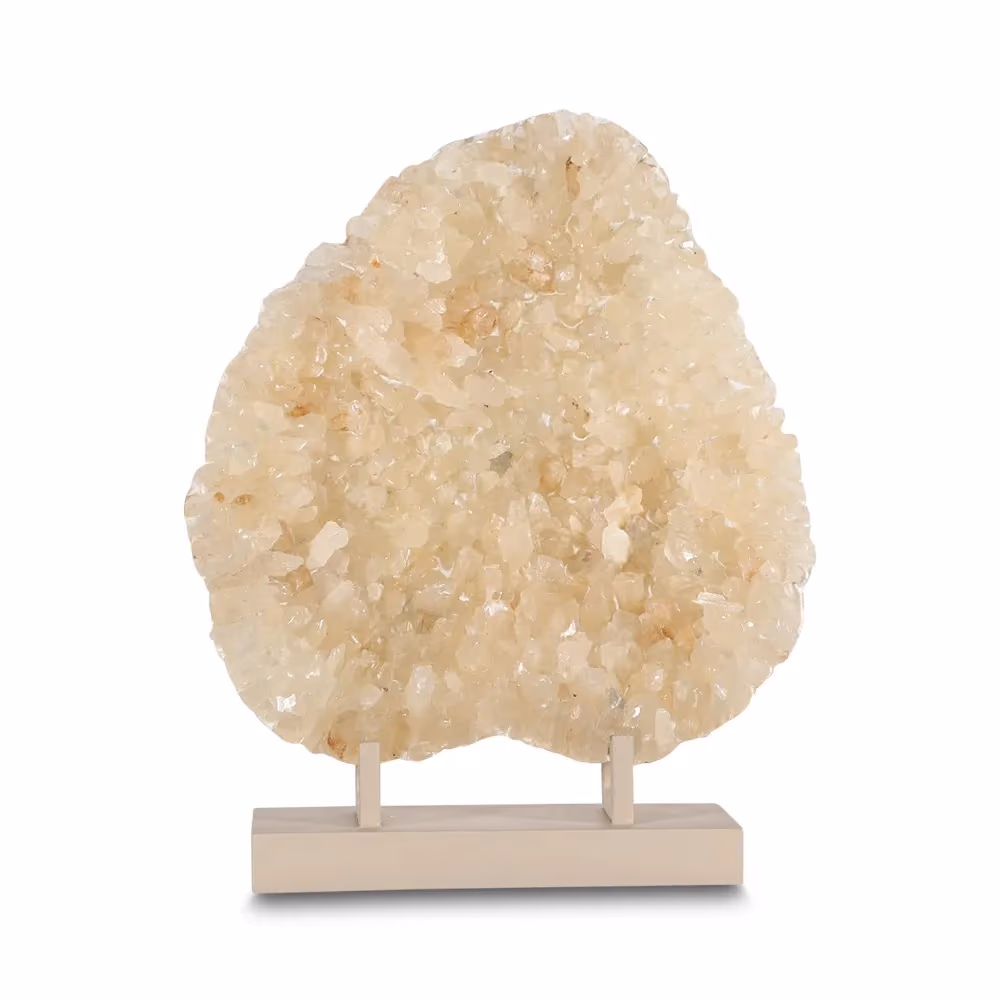 Supe ornament natural quartz cream leg