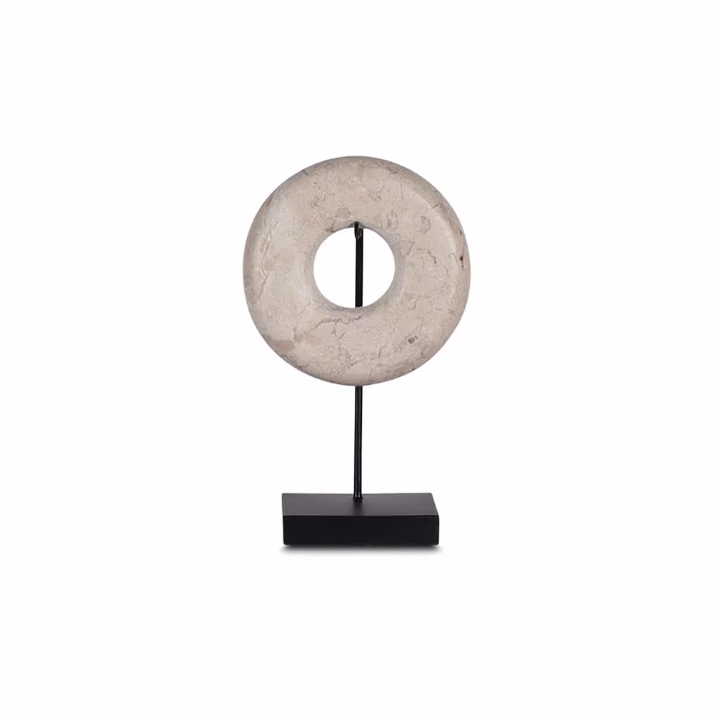 Hanua marble ring on stand extra kecil (15 cm) low