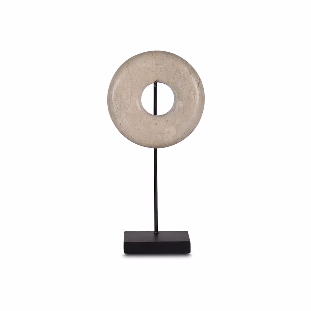 Hanua marble ring on stand extra kecil (15 cm) high