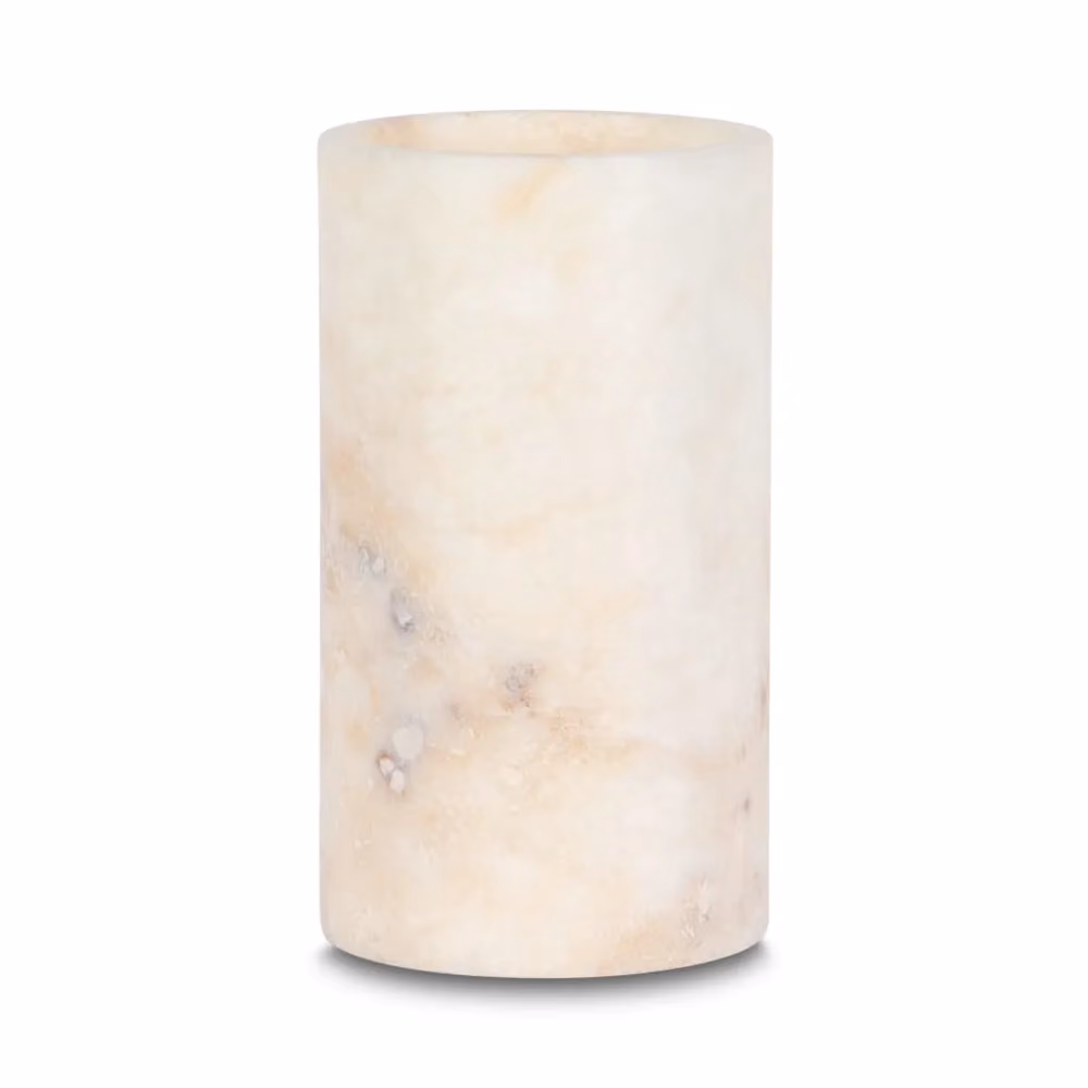 Damar round onyx candle holder besar