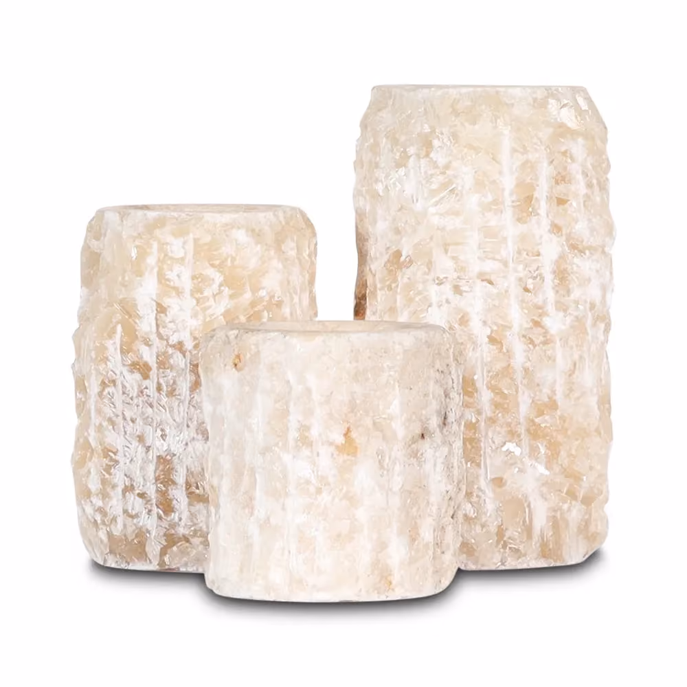 Sondo onyx candle holder set van 3