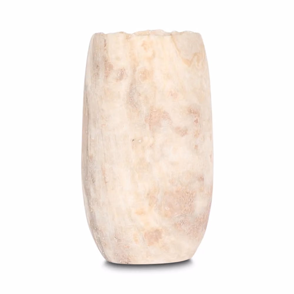 Paduka onyx candle holder sedang