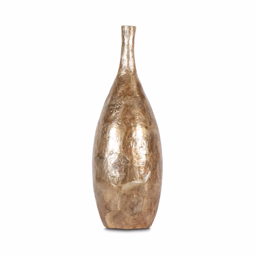 Bligo shell vase gold kecil