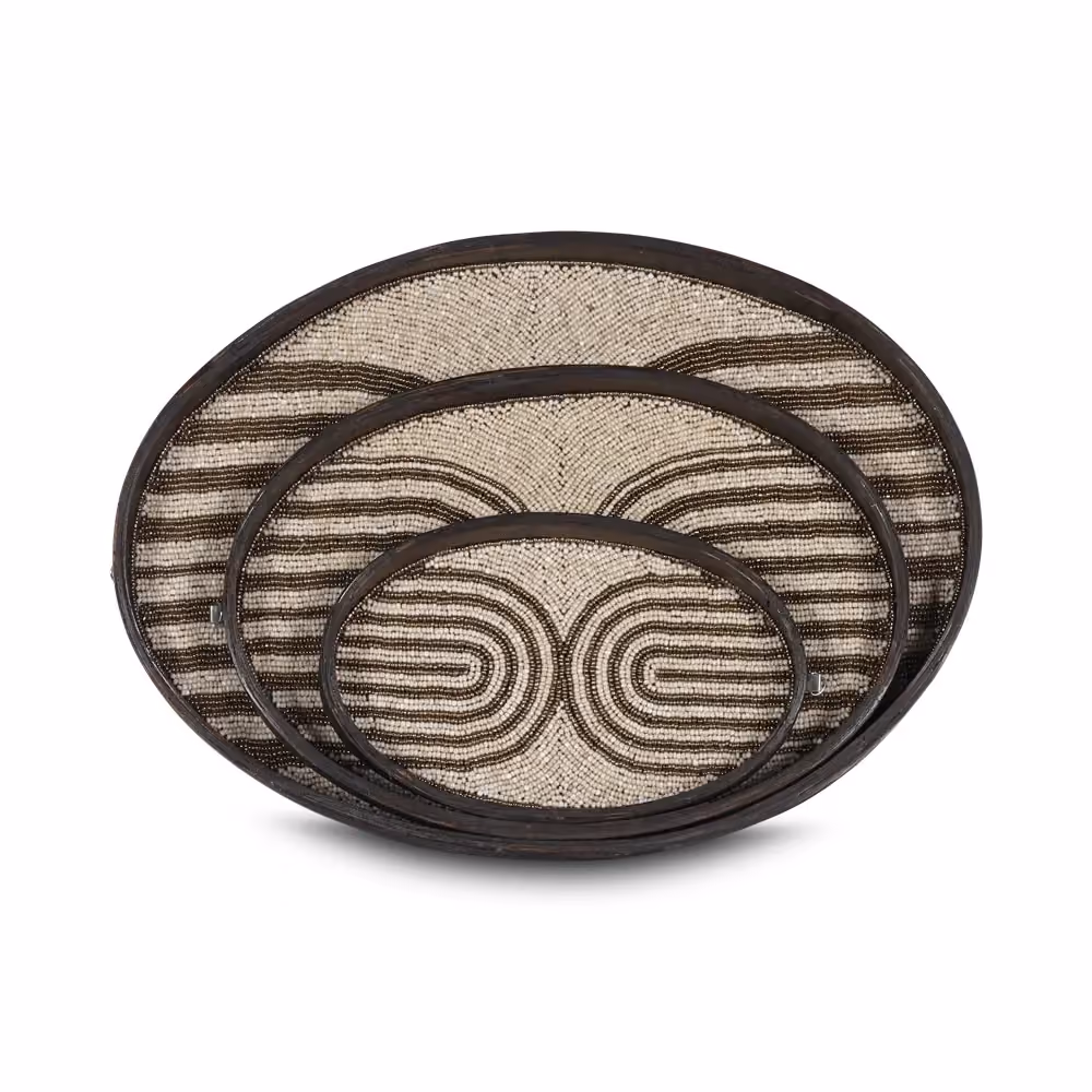 Pepela Tray set of 3x pieces gold