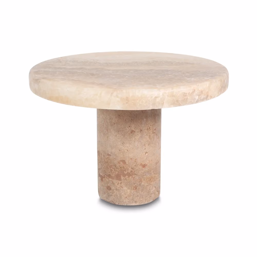 Pelawan onyx coffeetable 60xh.40 cm