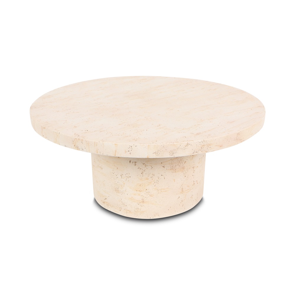 Merajak travertine plaster coffeetable sedang