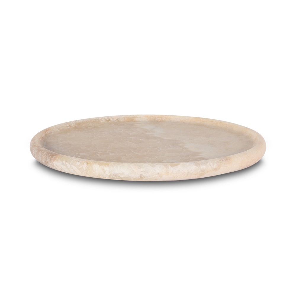 Moedji round onyx tray 45 cm