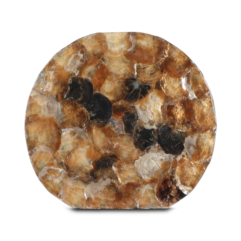Hinako shell vase kecil amber