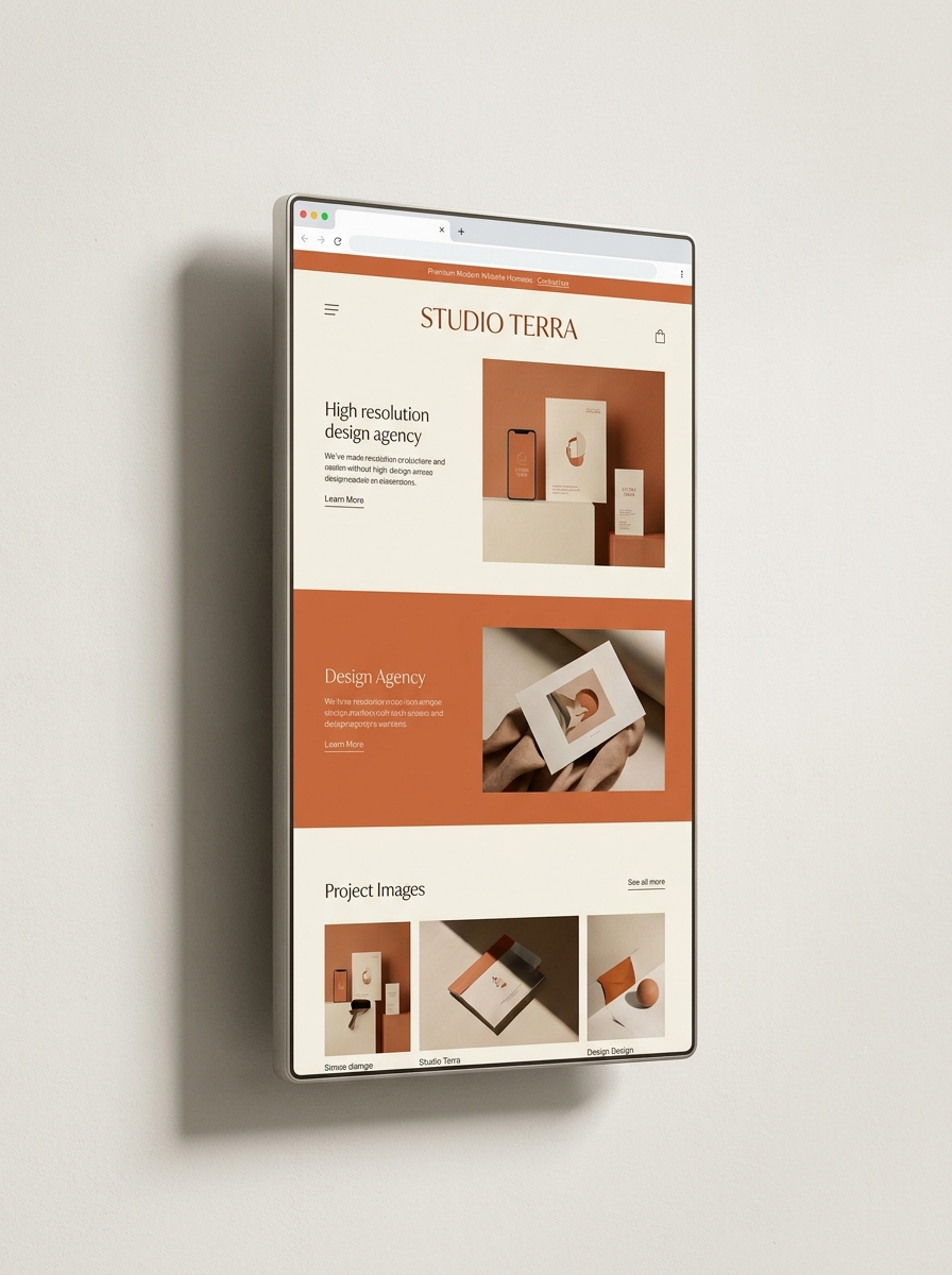 Website before redesign