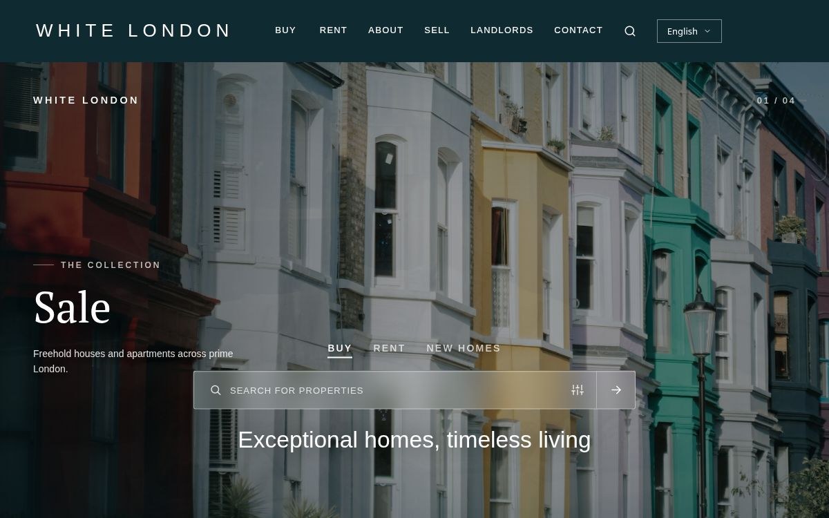 White London estate agency website designed by Brandxpanse