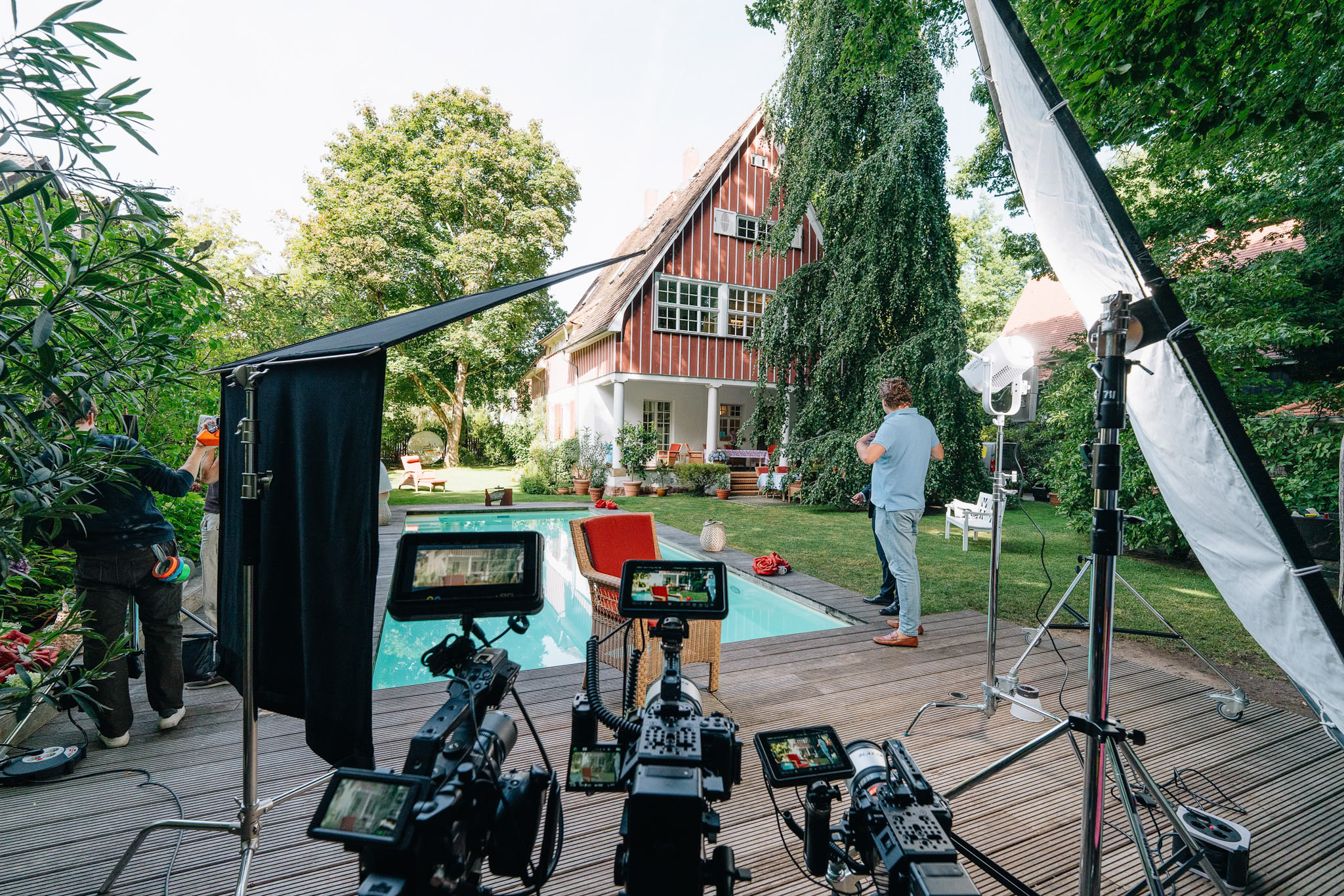 Set am Bettina Schmitt Imagefilm Dreh