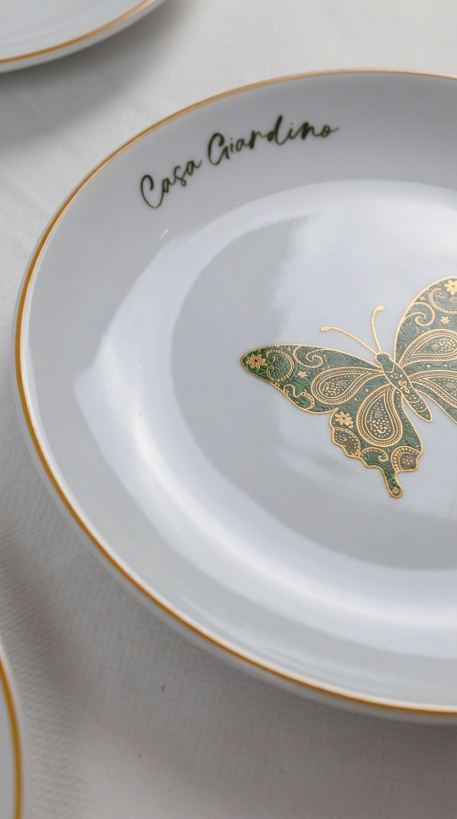 Piatto in porcellana personalizzato con Decalcomania Ceramica