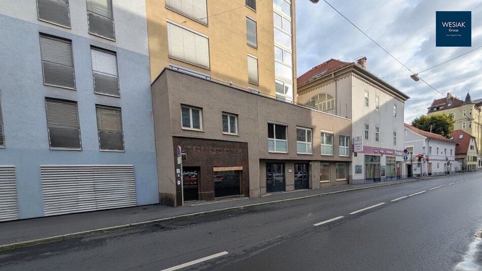 Top-Standort Grazbachgasse: Sichtbare Geschäftsfläche im Erdgeschoß, ruhige Büros im Obergeschoß!