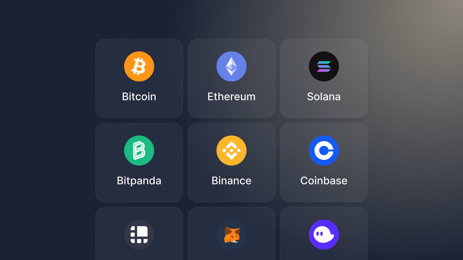 [interface] image of digital wallets (for a blockchain and cryptocurrency)