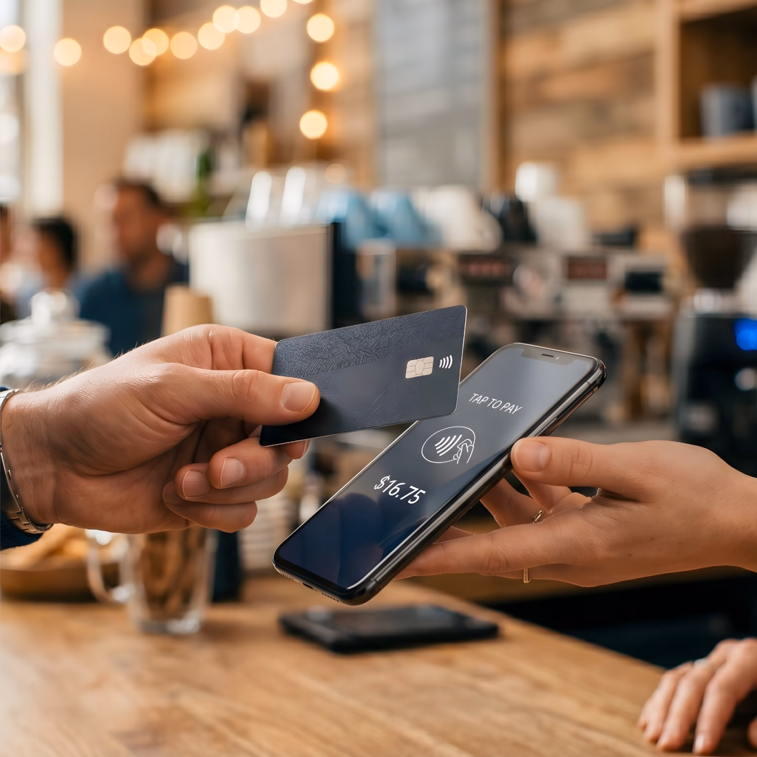Paying with a tap using a contactless card or phone