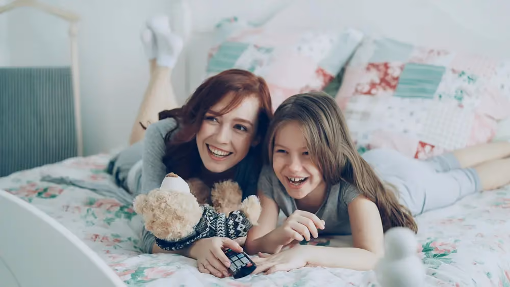 Reading together, stock image
