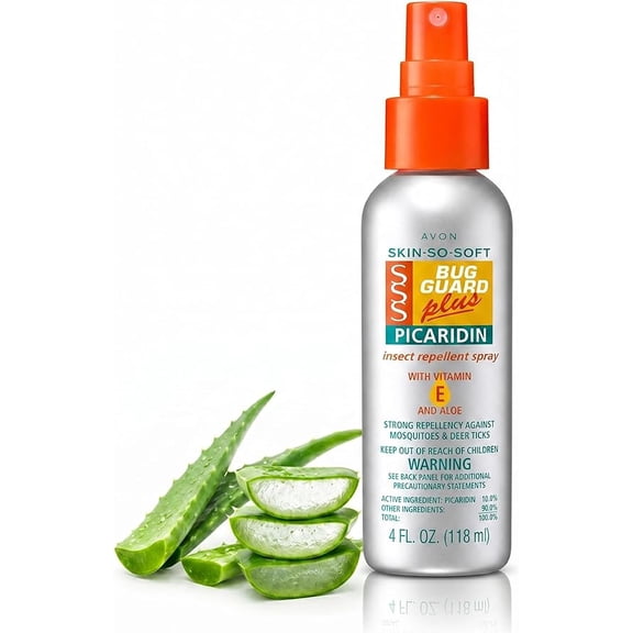 Skin So Soft Bug Guard Plus Picaridin Spray with Vitamin E and Aloe, 4 fl oz